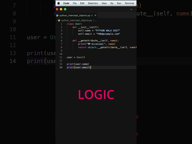 Python Can Intercept user.email?! 👀 | __getattribute__() Explained