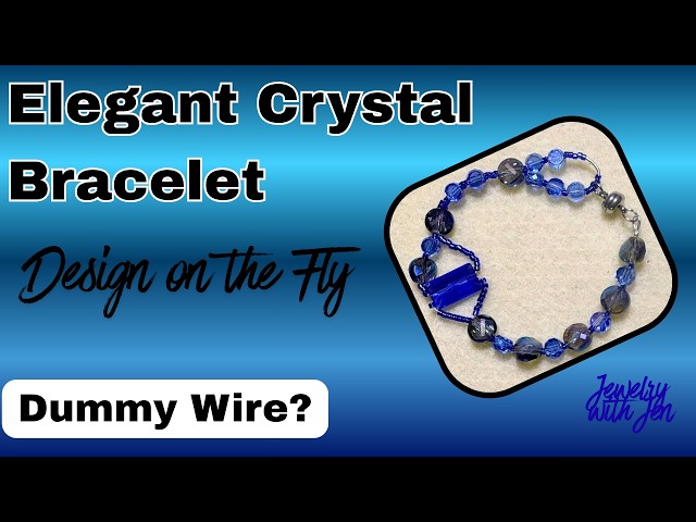 Elegant Crystal Beaded Bracelet I Use Dummy Wire for Crimping #beading #braceletmaking