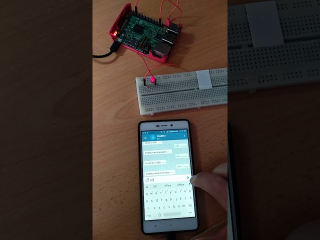 Raspberry. Encender LED con Telegram #raspberrypi