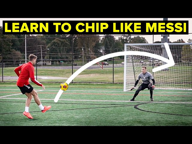 How To Chip The Goalkeeper like Messi | Learn football skills