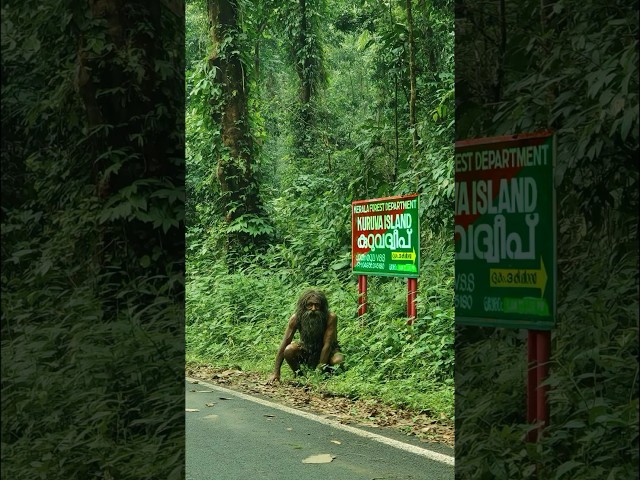 Two travellers found a wild man hiding from them near the Kuruva Islands in Wayand, Kerala. #kerala