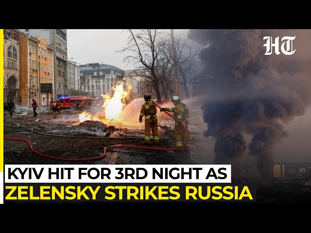 Russia Hits Kyiv For Third Night As Ukraine Strikes Ilsky Oil Refinery Amid Energy Ceasefire Push