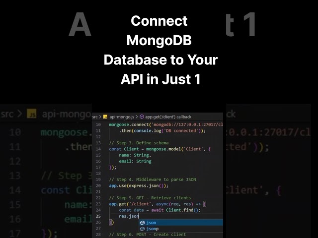 Connect  MongoDB to API in Just 1 Minute Fast & Easy!