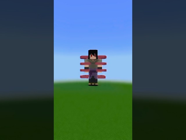 Noob vs pro vs hacker sasuke challenge 🥵 #shorts #short #viralshorts #minecraft