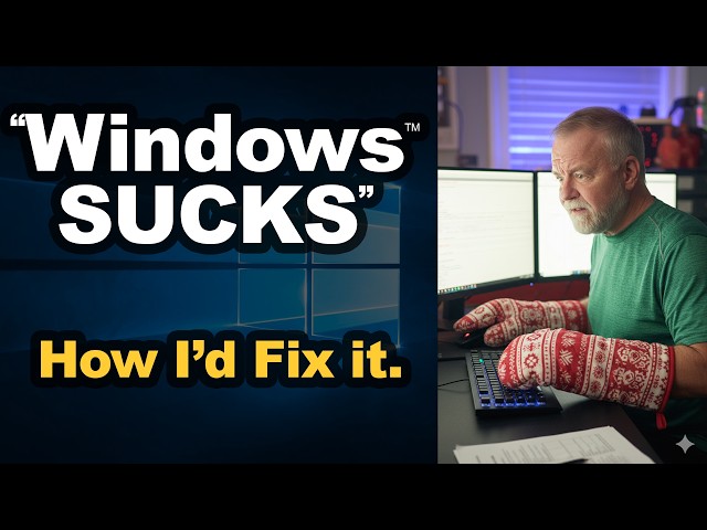 Windows "SUCKS": How I'd Fix it by a retired Microsoft Windows engineer