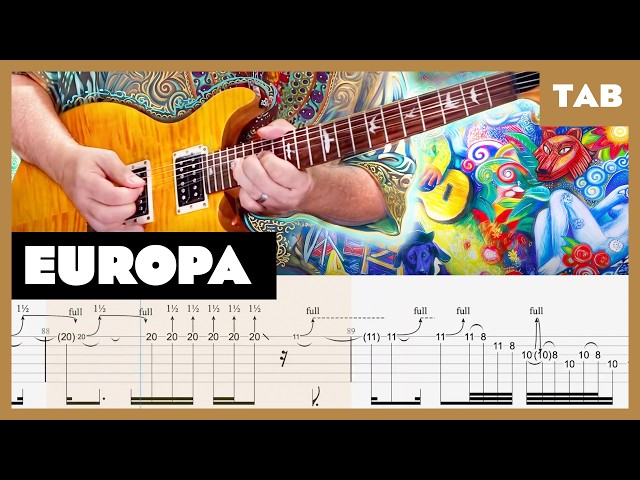 Santana - Europa - Guitar Tab | Lesson | Cover | Tutorial
