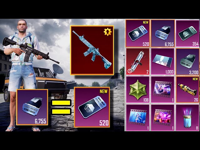 new premium crate opening pubg mobile new Classic crate opening M416 glacier new supply opening ❄️