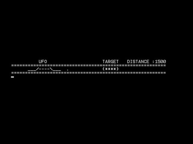 UFO - simple game in Batch / CMD - Programming # 2