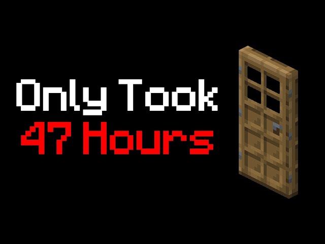The Cost of 1 Wooden Door in Minecraft's H̶a̶r̶d̶e̶s̶t̶ Modpack
