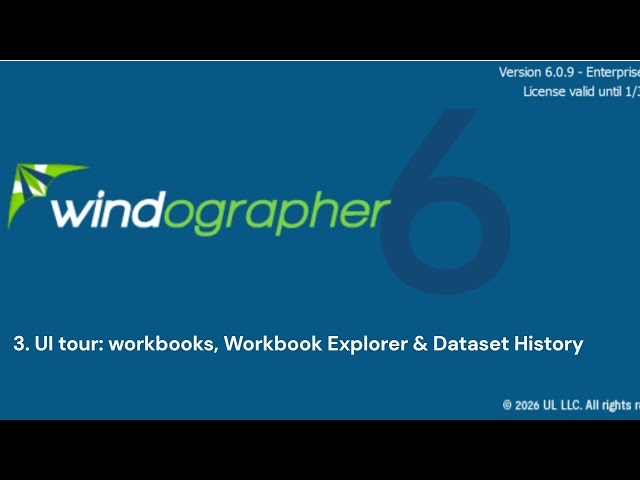 03  UI tour  workbooks, Workbook Explorer & Dataset History