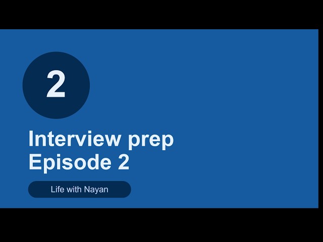 Episode 2 — Interview Prep Serie #DataAnalyst #InterviewPrep #CareerAdvice #DataAnalytics #JobSearch