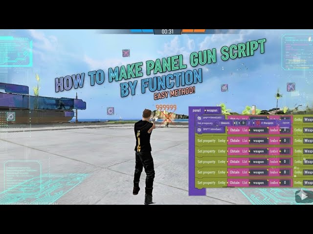 How To Make a Panel Gun Script Using Functions in Free Fire Craftland