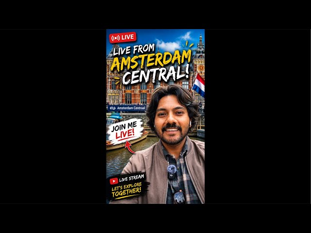 Balaji is Live from Amsterdam 😍