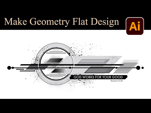 How I make a Flat Abstract Technology Design in Adobe Illustrator