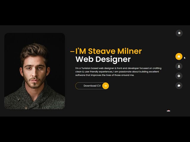 How to make a personal portfolio website with dark and light theme using HTML CSS and JavaScript