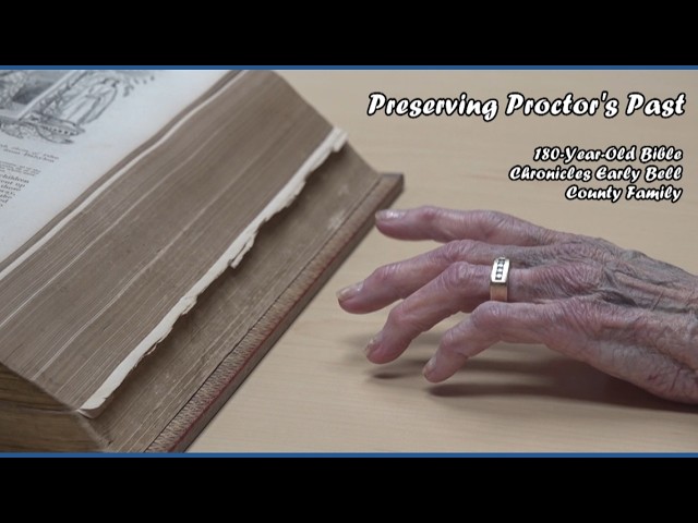 Preserving Proctor’s Past: 180-Year-Old Bible Chronicles Early Bell County Family