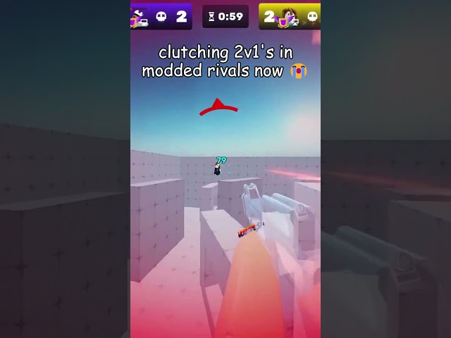 clutching 2v1's in modded rivals 😭