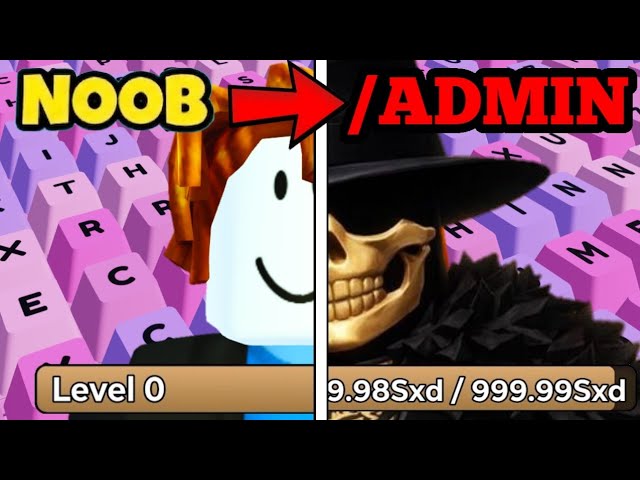 NOOB gets ADMIN COMMANDS in +1 Speed Keyboard Escape Roblox