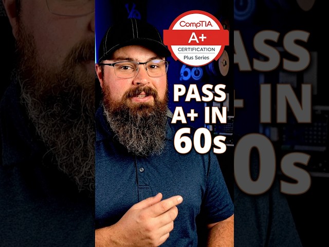 The CompTIA A+ Exam in 60 Seconds #tech #it  #certification