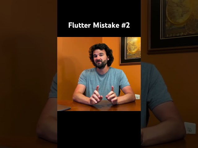 Flutter Mistake: Not using a state management package #flutter