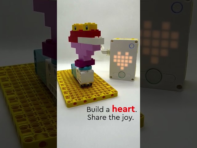 #BuildtoGive heart challenge! Build and share a heart to social media to give the gift of play.
