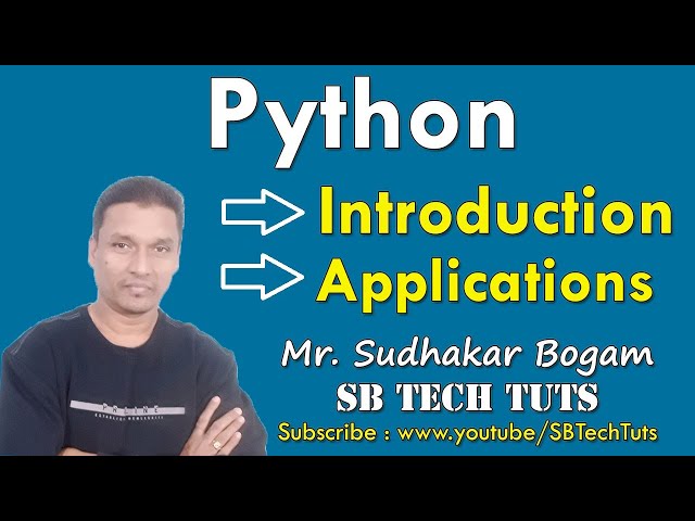 Introduction to Python | Python Introduction and Applications | Python Programming | in Telugu