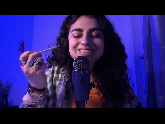 🧡 Orange Triggers ASMR | + Ring Tapping, Face/Mic Brushing, Tongue Clicking