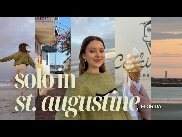 SOLO TRIP VLOG: spend 24 hours in St Augustine FL with me :,)