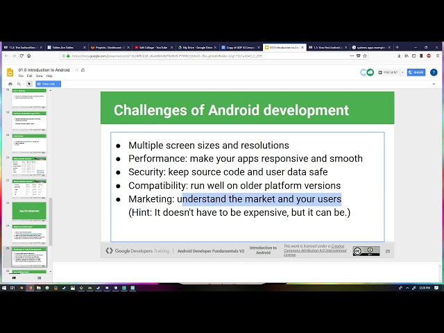 Android Developer Fundamentals - Sections 1.0 and 1.1