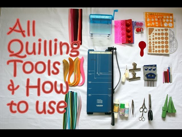 14 Quilling Tools Demo & How to Use Basic Quilling Tools | Tutorial