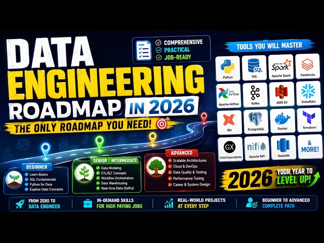 Data Engineering Roadmap 2026 | The ONLY Roadmap You'll Ever Need
