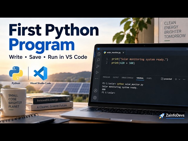 First Python Program (Python Refresher)