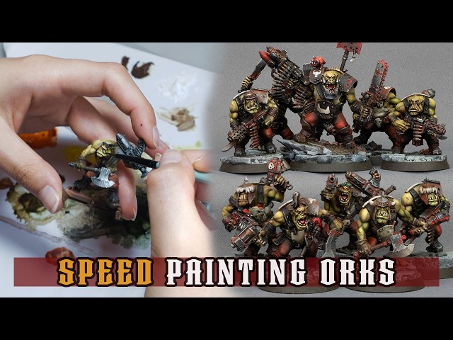 How to Paint Militaristic Ork Boyz Fast | Aibrush Version