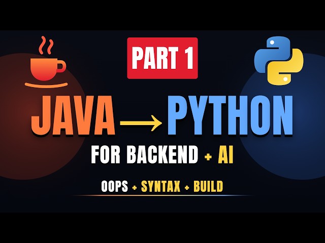 Java Developer? Learn Python the Smart Way | Maven vs uv, OOP, Typing, pytest & AI Intro