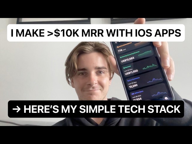 I Make $10K MRR with iOS Apps - Here's My Tech Stack
