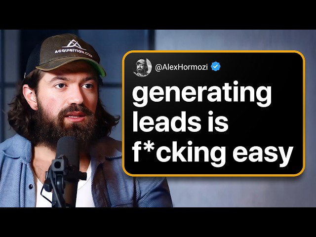 Alex Hormozi's Lead Generation Strategy for 2026