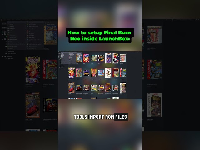 How to setup Final Burn Neo inside LaunchBox