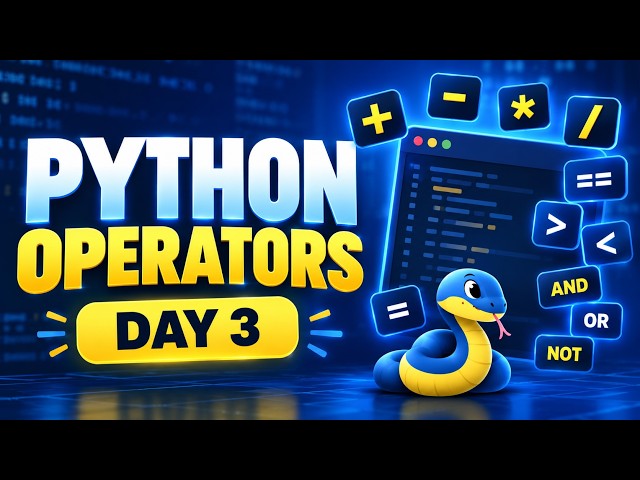 Python Operators and Expressions - Day 3 Python Tutorial