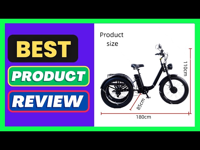 3 Wheel Electric Bicycles for Adults Men Women 24 Inch Electric