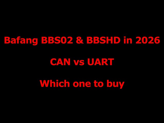 Bafang Mid Drives in 2026: UART or CAN?