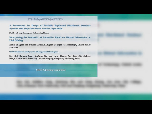 International Journal of Database Management Systems ( IJDMS )