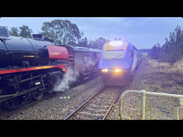 An XPT Blasts Past VR R766 - The Picnic Train August 2024