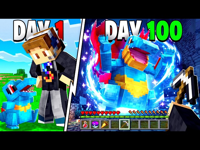 I Spent 100 DAYS In Minecraft Cobblemon!