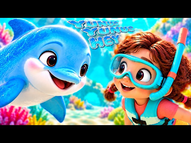 Denizde Yüzüyor Yunus Yunus Hey 🐬 Yunus Yunus Yunus HEY! 🌊 Bıdık Çocuk Şarkıları 🎵