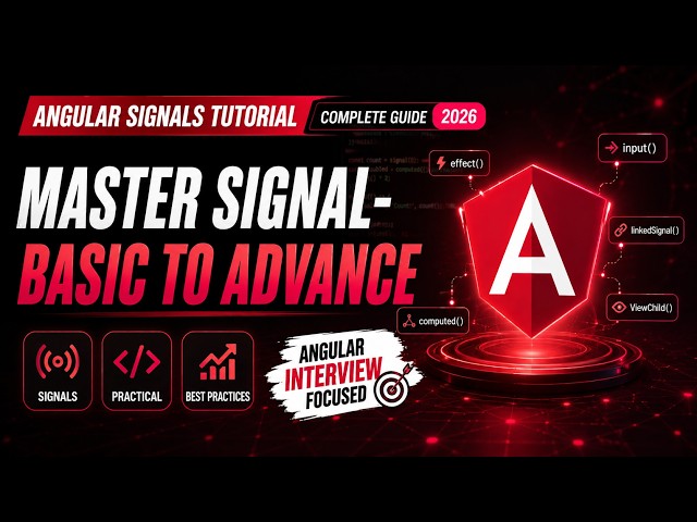 Angular Signals Tutorial | Writable, Computed & Effect | Complete Guide (2026)