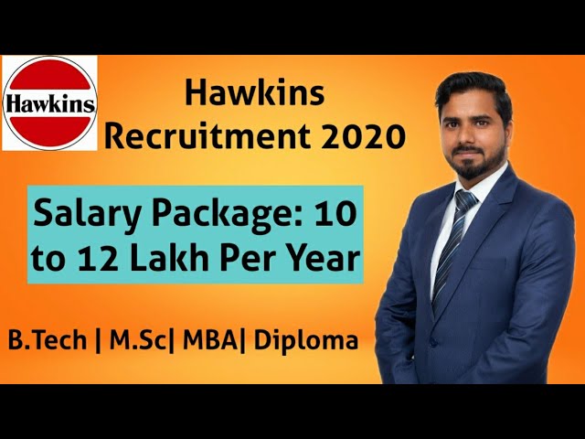 Hawkins Recruitment 2020: Salary 10 Lakh | B.Tech| Diploma| M.Sc | MBA | Apply Now