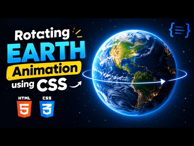Rotating Earth Animation using CSS
