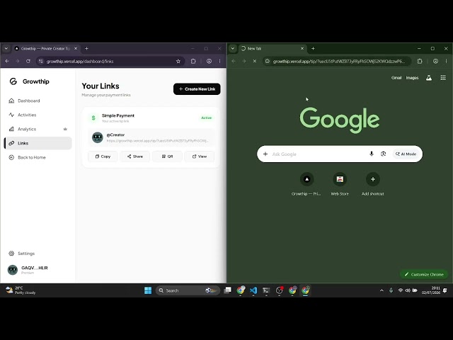 Growthip: Privacy-Preserving Creator Tipping on Stellar (ZK Proofs + Soroban)