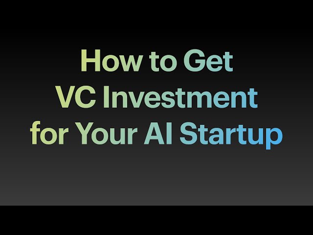How to Get VC Investment for Your AI Startup | Panel session | 3D Spatial video