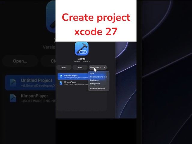 New to Xcode? Create Your First Project in Minutes